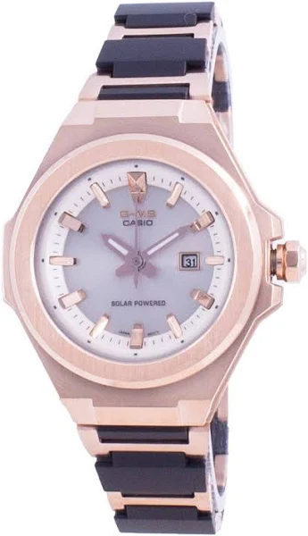 Casio Baby-g G-ms Odporny na wstrząsy Solar Msg-s500cg-1a Msgs500cg-1a 100m Zegarek damski&s Stal nierdzewna/różowe złoto