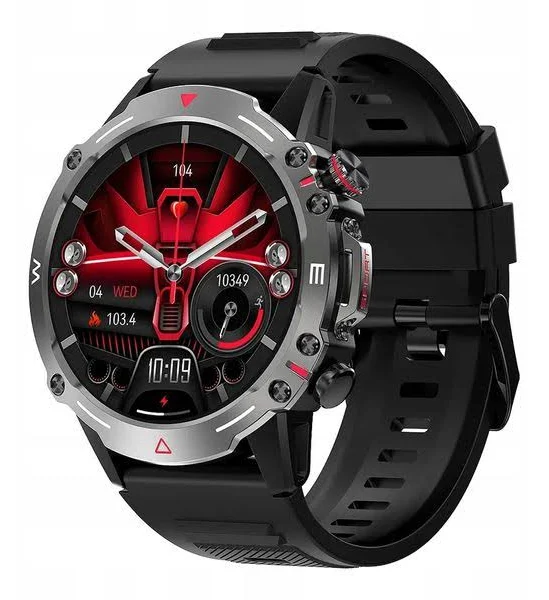 Smartwatch powiadomienia połączenia Bluetooth sport tętno ciśnienie Pl