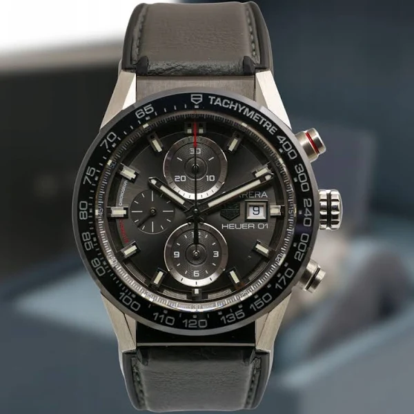 Carrera Calibre Heuer 01 CAR201 43 mm Grey Dial