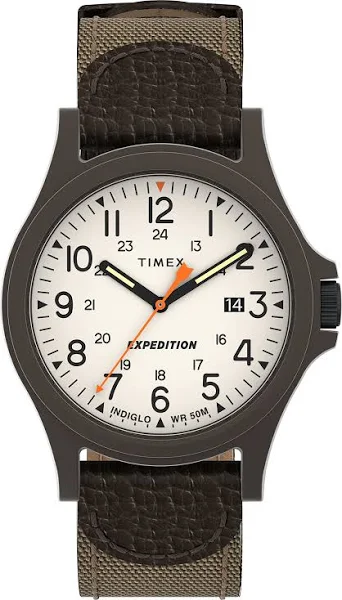 Timex Zegarek męski Expedition Acadia 40mm na skórzanym pasku TW4B23700