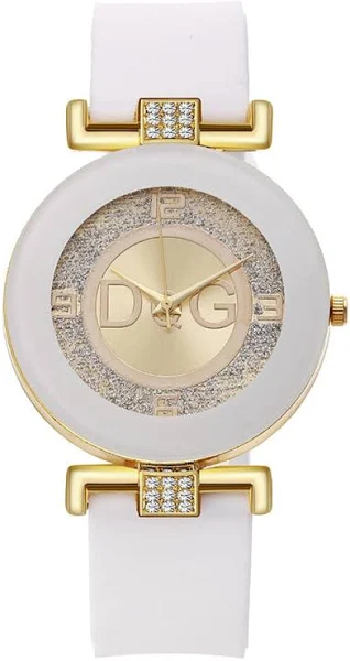 Nordic Wodoodporny zegarek kwarcowy Biały