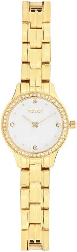 Zegarek damski na bransolecie zdobiony kryształkami