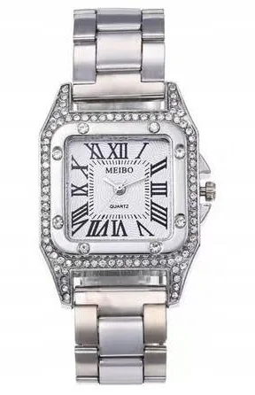 Zegarek Damski Kolor Srebrny Z Bransoletką 528