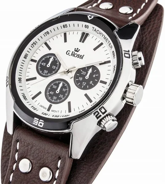 Zegarek męski G. Rossi skórzany z podkładką dla Taty