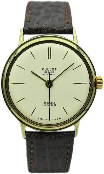 Złocony Męski POLJOT DE-LUXE AUTOMATIC 29 Jewels