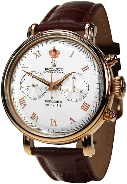 Poljot 2901.1941612N Herren Handaufzug-Uhr Chronograph Nicolai II