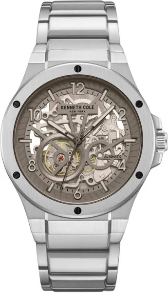 Zegarek męski KENNETH COLE KCWGY0063302 stalowy klasyczny skeleton
