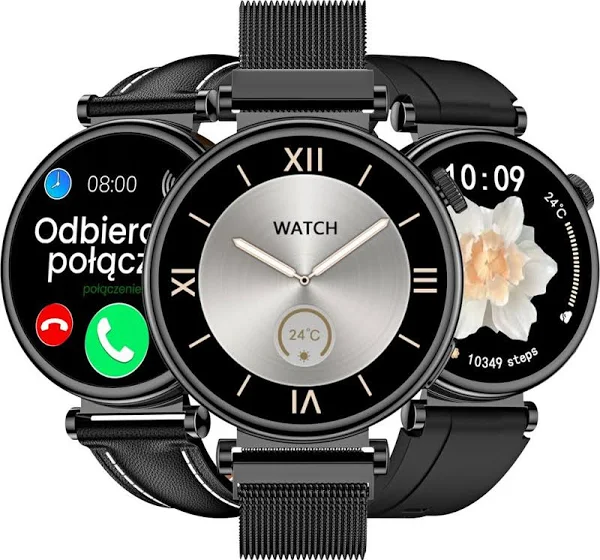 Smartwatch Zegarek Damski Ciśnieniomierz Puls Menu Pl Rozmowy Sport 3 Paski