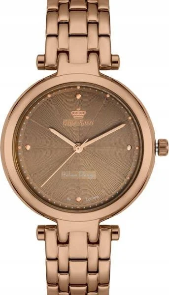 G. Rossi Brązowy damski zegarek mechanizm miyota