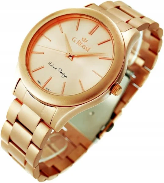 Śliczny Damski Zegarek Na Bransolecie Złoty Matowy