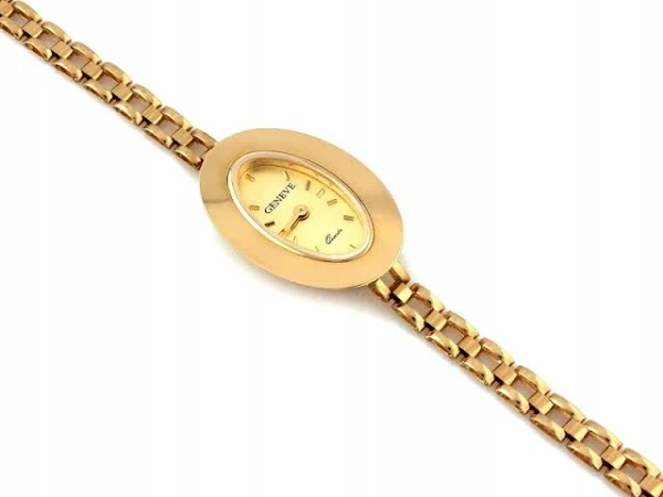 Zegarek złoty 585 damski bransoletka