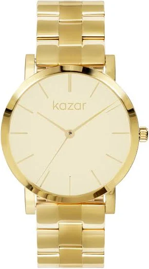 Minimalistyczny złoty zegarek z bransoletą