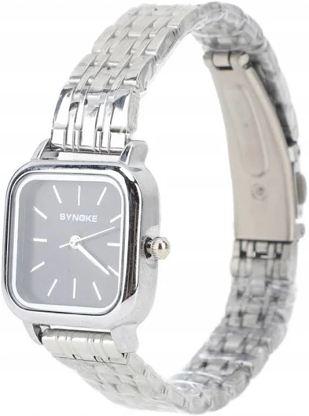 Stylowy wodoodporny damski kwadratowy zegarek