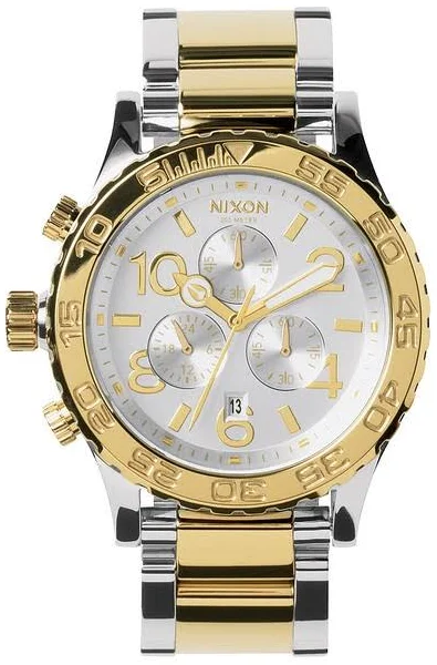 Zegarek Nixon 42-20 Chrono Silver/Champagne/Gold A037 1431