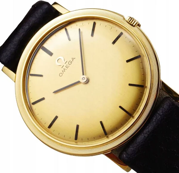 Omega zegarek męski Uniseks Vintage 1965 cal. 620 lite Złoto 18K 750