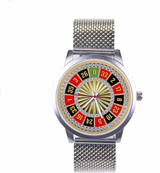Wzory zegarków kwarcowych dla mężczyzn rosyjska ruletka czarny zegarek męska na nadgarstek