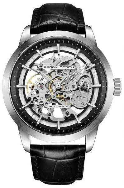 Zegarek Pagani Design Pd-1638 Skeleton Automatic 3atm Hardlex Gw24 + Box