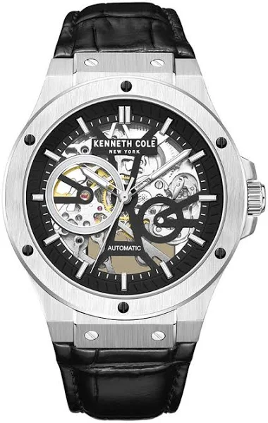 Zegarek męski KENNETH COLE KCWGE0033505 czarny klasyczny skeleton