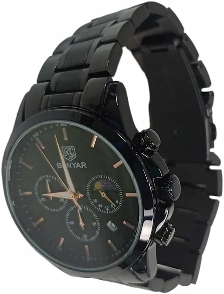 Zegarek Benyar Męski Elegancki Chronograf +pudełko