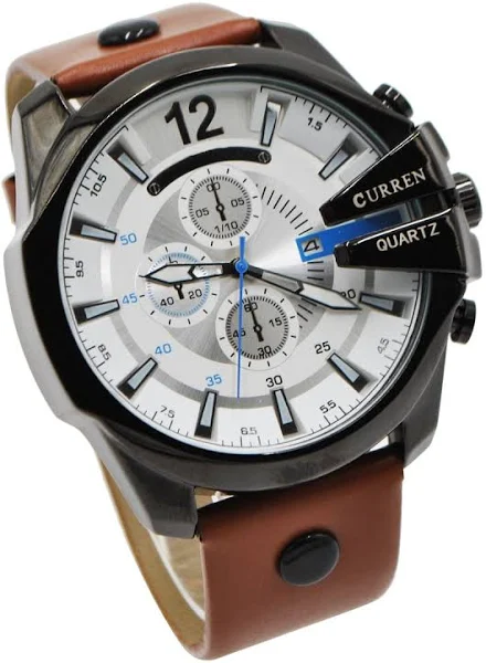 Empik ZEGAREK MĘSKI Curren ELEGANCKI Datownik WR50 W2