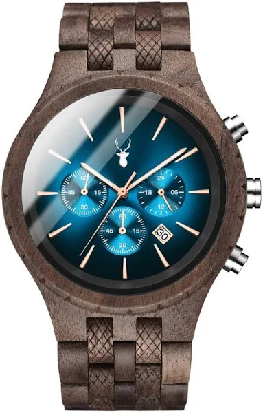 WOODWEAR Drewniany zegarek Deep Blue
