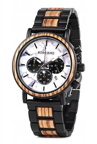 Drewniany Zegarek Bobo Bird P09-4 Pudełko