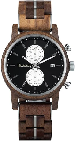 Męski zegarek drewniany Niwatch CHRONO