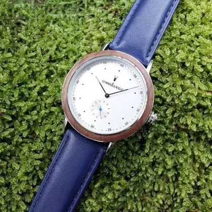 WOODWEAR Drewniany zegarek Harvey Blue