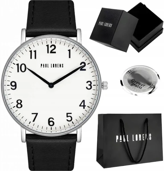 Zegarek męski Paul Lorens Erin Slim idealny do garnituru Cyfry +grawer