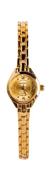 Mały miniaturowy zegarek retro ze złotym bransoletka powlekana prostym i świeżym