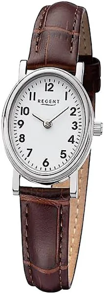 Zegarek damski Regent analogowy skórzany pasek brązowy URF1305