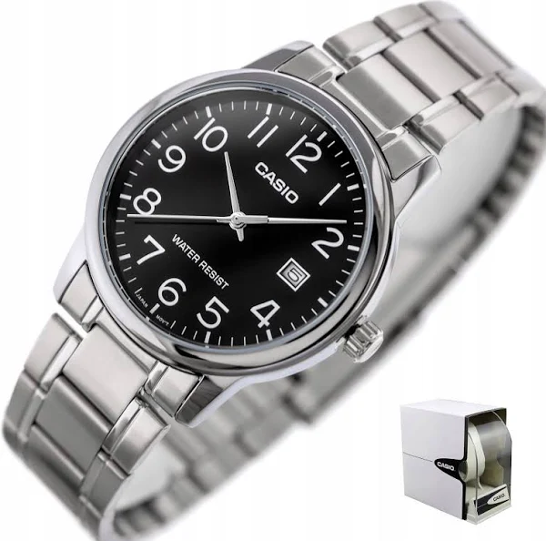 Zegarek Męski Casio Baron +box +grawer datownik bransoleta