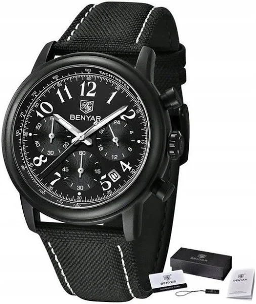 Zegarek Benyar Męski Chronograf +pudełko