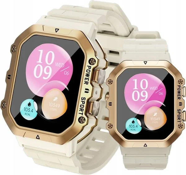 Sportowy Smartwatch Damski Zegarek Wodoodporny Polskie Menu Rozmowy Amoled