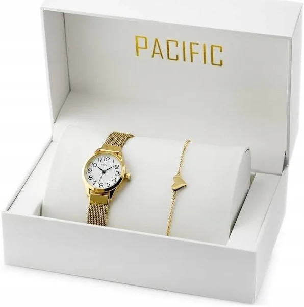 Komplet Prezentowy Zegarek dla dziewczynki Na Komunię cyfry Grawer