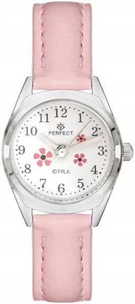 Delikatny Zegarek Perfect dla dziewczynki kwiatuszki girls Kolorowe Paski