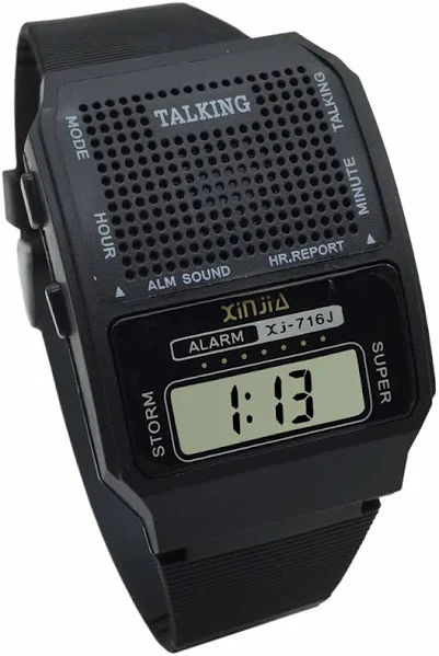 Angielski rozmowa zegarek Unisex wielofunkcyjny dla niewidomych elektroniczny kształt prostokąta