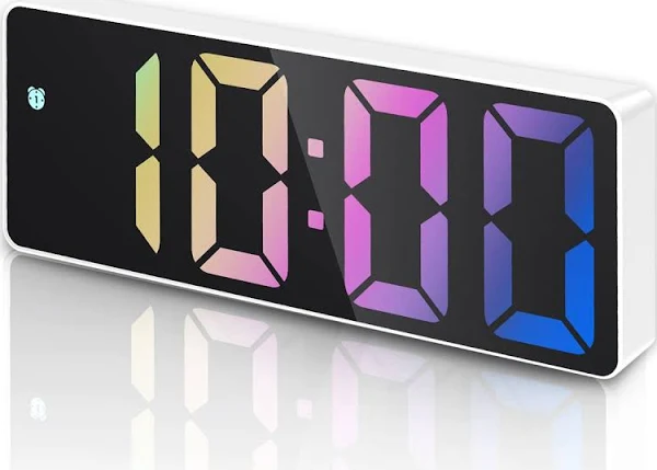 Zegar Cyfrowy Stojący Elektroniczny Budzik Led