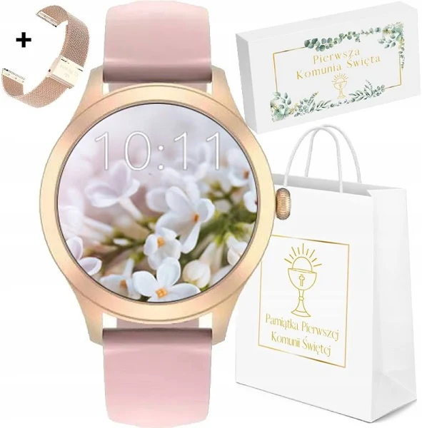 G.Rossi Zegarek Smartwatch dla dziewczynki Na Komunię