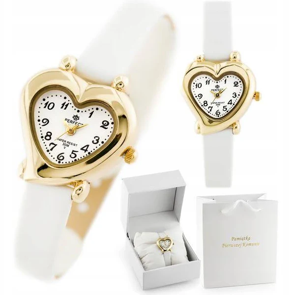 Piękny Złoty Zegarek Perfect Na Komunię Dla Dziewczynki Gratisy