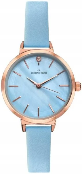 Jordan Kerr Damski Zegarek Na Smukłym Skórzanym Pasku Analog