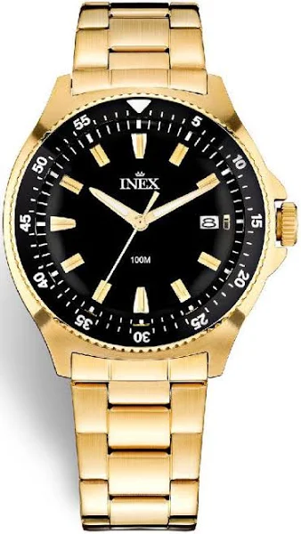 Inex Mens Sport Gold Black A69530-1D5I Kwarc