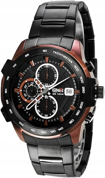 Duży Zegarek Męski Wskazówkowy Bransoleta Oceanic