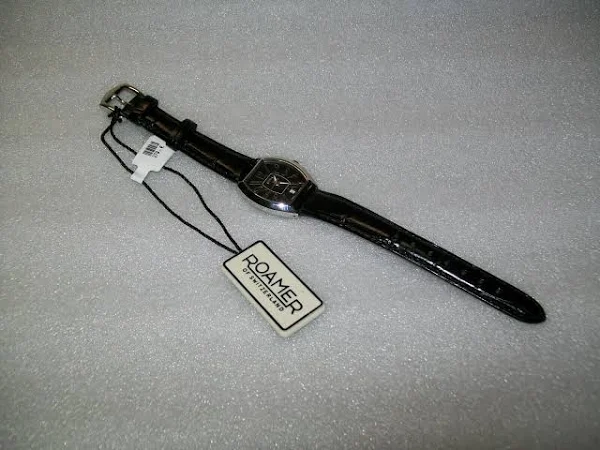 Roamer Zegarek Damski Stal Nierdzewna Swiss Made Prostokątny Zegarek