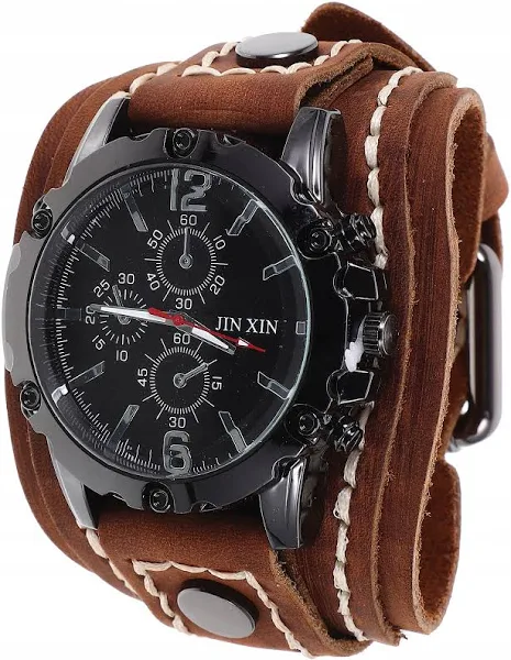 Męski Zegarek Retro Skórzanym Paskiem I Stylowy