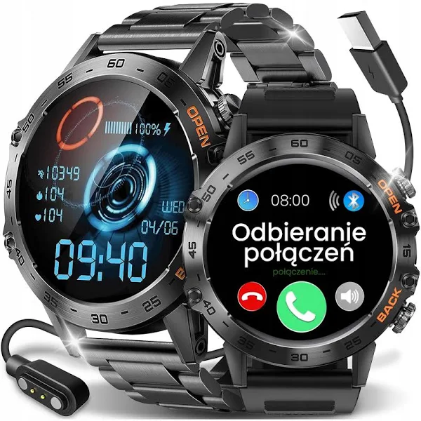 Zegarek Smartwatch Męski 360x360 Rozmowy Menu Pl Wodoodporny