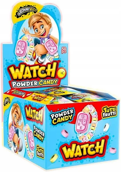 Johny Bee Watch Pudrowe Cukierki Zegarki 50szt