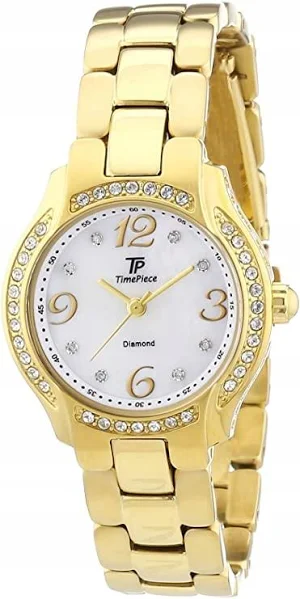 Damski Zegarek Diamenty 0.04ct Time Piece Złoty