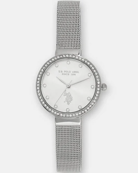 U.S. Polo Assn. zegarek CAMILLE damski kolor srebrny USP8107ST