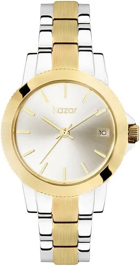 Złoto-srebrny zegarek na bransolecie